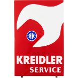 Enamel sign Kreidler in dream condition! Kornwestheim, Stuttgart around 1950