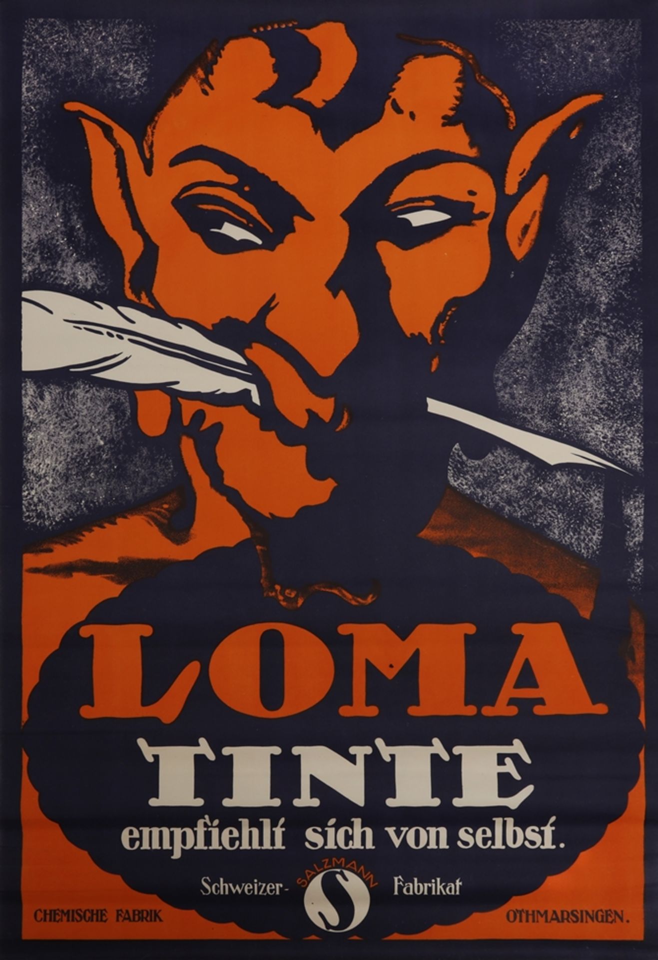 Plakat Loma Tinte, Othmarsingen/Schweiz, um 1920
