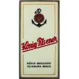 Werbeschild König Pilsener, Duisburg Beeck, um 1950