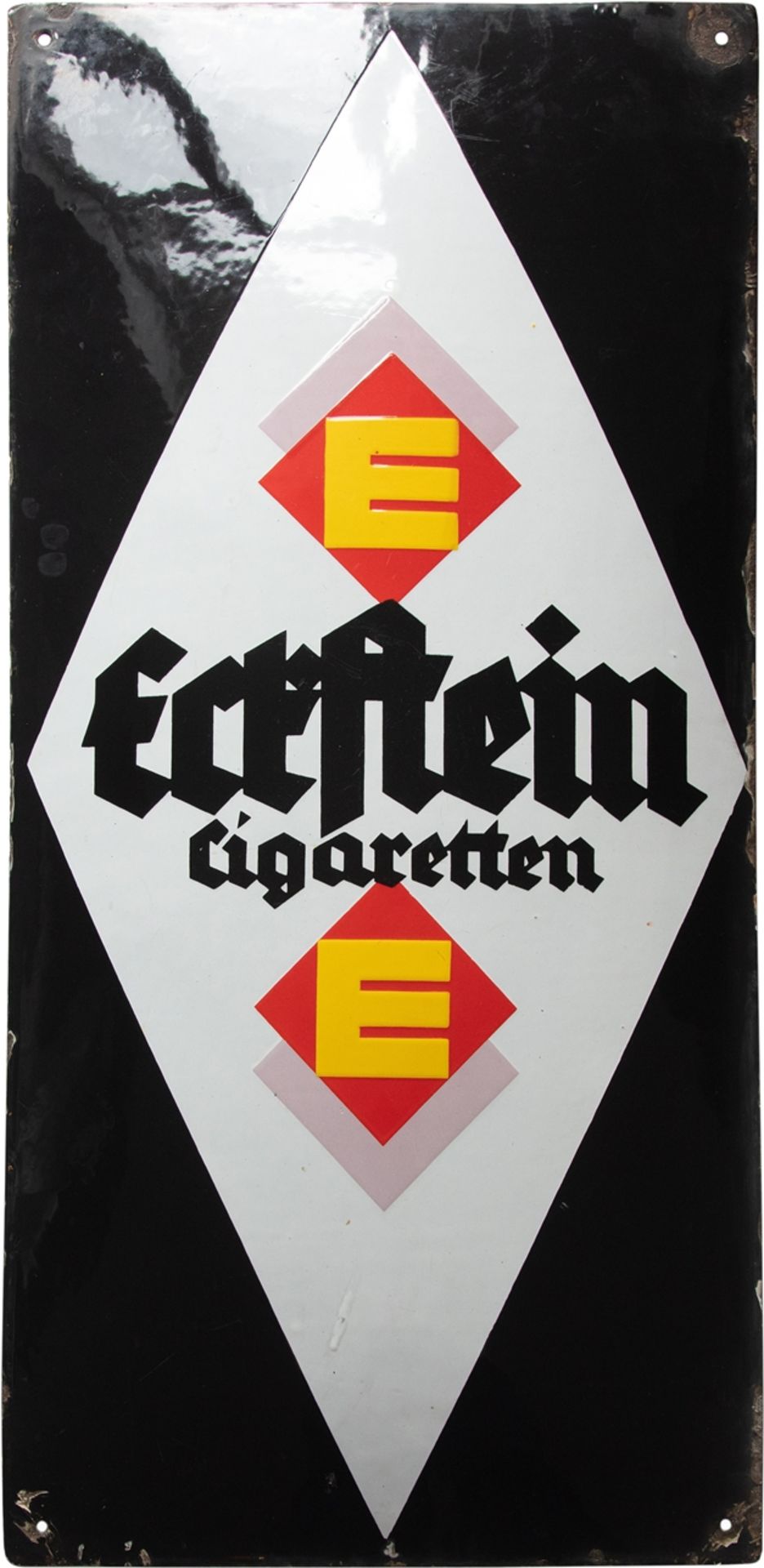 Enamel sign Eckstein Cigaretten, Dresden, around 1920