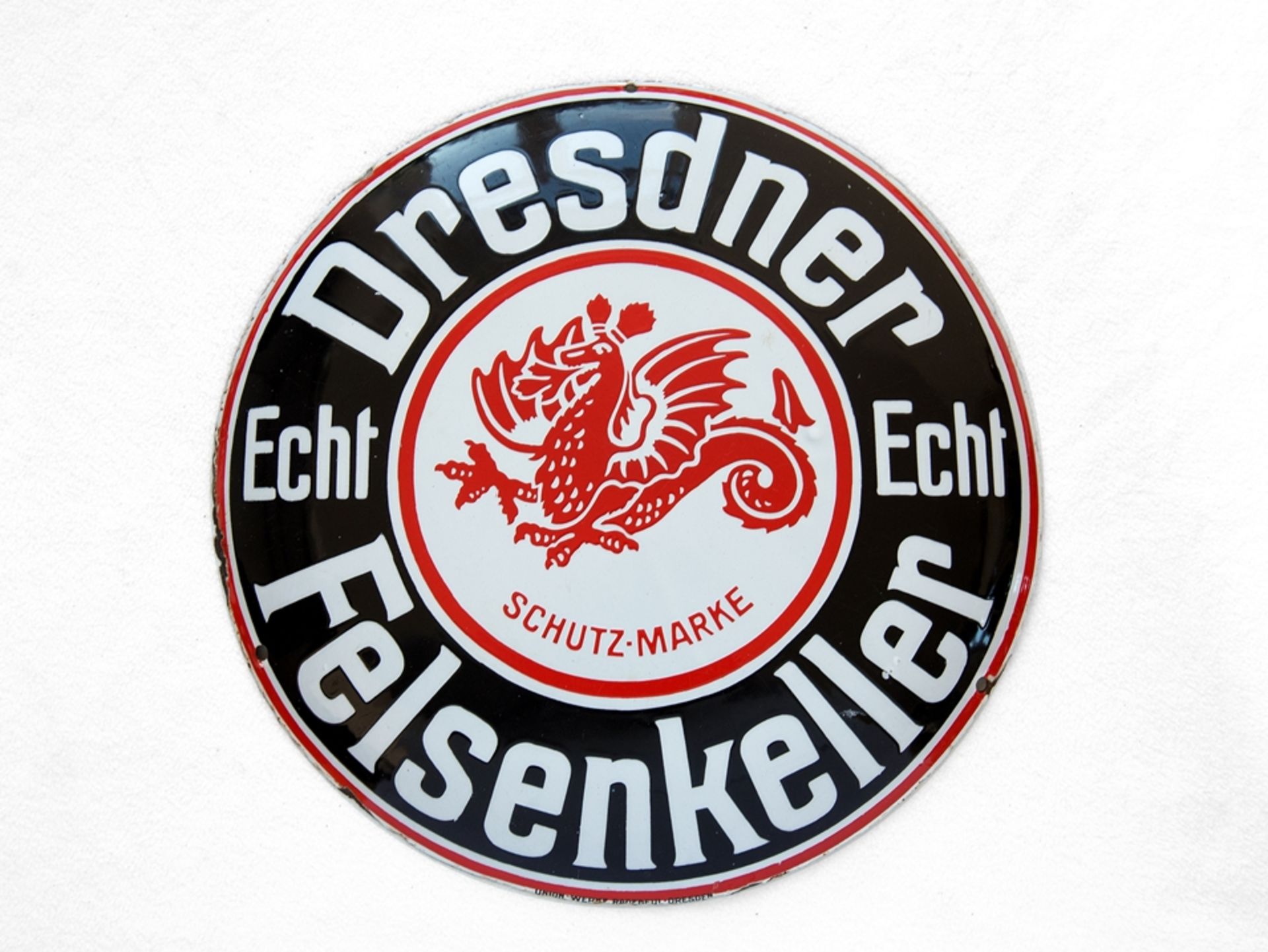 Enamel sign Dresdner Felsenkeller, Dresden, around 1920 - Image 7 of 7