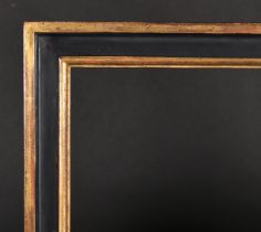 20th Century English School. A Gilt and Black Painted Frame, rebate 25.75" x 21.5" (65.4 x 54.6cm)