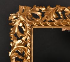 19th Century Italian School. A Carved Giltwood Florentine Frame, rebate 23.75" x 17" (60.3 x 43.2cm)