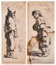 After Rembrandt van Rijn (1606-1669) Dutch. "Dats Niet", Etching, Unframed 4.75" x 1.85" (12 x 4.