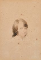 Ozias Humphry (1742-1810) British. Portrait of Master Milner, Watercolour and pencil, Inscribed on a