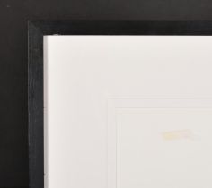 20th Century English School. A Black Painted Frame, with inset mount and glass, rebate 27.5" x 19.5"