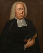 Late 18th Century English School. Portrait of a Cleric, Oil on canvas, 32" x 25.25" (81.3 x 64.2cm)