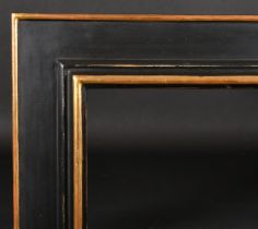 20th Century English School. A Gilt and Black Painted Frame, rebate 36" x 29.25" (91.5 x 74.3cm)