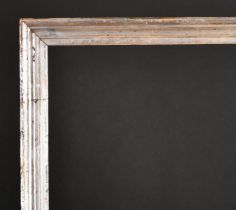 19th Century English School. A Silver Frame, with black outer edge, rebate 32" x 25" (81.3 x 63.5cm)