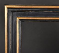 20th Century English School. A Gilt and Black Painted Frame, rebate 25.5" x 21.5" (64.8 x 54.6cm)