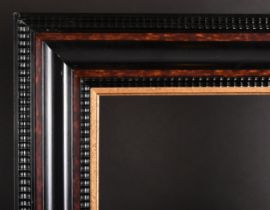 20th Century European School. A Darkwood Frame, with simulated tortoiseshell and a gilt inner