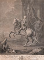 After Joseph Ant Adolphe (act.1729-1762) European. "The Royal Highness George Prince of Wales",