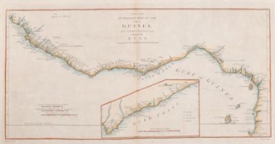 After Haywood (18th Century) British. "D'Anville's Map of The Coast of Guinea", Map, Engraved by