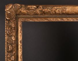 19th Century European School. A Louis Style Gilt Composition Frame, with swept corners, rebate 36" x