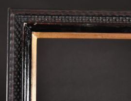 20th Century English School. A Black Painted Frame, with a gilt slip, rebate 40" x 30" (101.6 x 76.