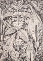 Robin Tanner (1904-1988) British. "Hedge Flowers, 1936", Etching, unframed 9" x 6.25" (22.8 x 15.