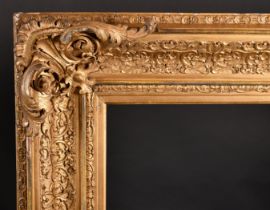 19th Century English School. A Gilt Composition Frame, with swept corners, rebate 48" x 36" (122 x
