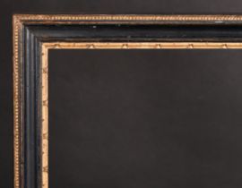 19th Century English School. A Darkwood Frame, with a gilt inner and outer edging, rebate 25.25" x