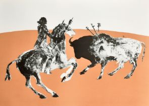 Elisabeth Frink (1930-1993) British. "Rejoneadora III", from the Corrida series, Lithograph,