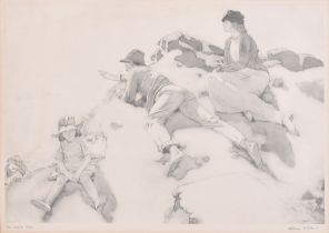 William Orpen (1878-1931) Irish. "The Yacht Race", Print, Signed and inscribed in pencil, 7.5" x 11"