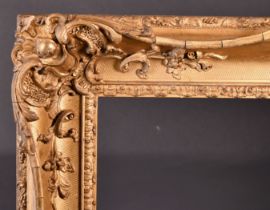 19th Century English School. A Gilt Composition Frame, with swept centres and corners, rebate 37.25"
