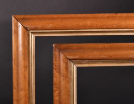 19th Century English School. A Pair of Maple Frames, with gilt slips. rebate 29" x 19.75" (73.7 x