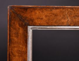 19th Century English School. A Burr Walnut Frame, with a silver slip, rebate 26" x 19.5" (66.1 x