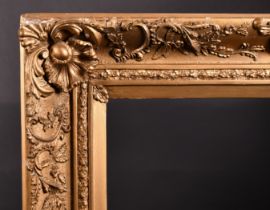 19th Century English School. A Gilt Composition Frame, with swept centres and corners, rebate 30"