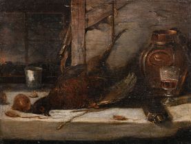 Circle of Benjamin Blake (1757-1830) British. Still Life with Dead Game, Oil on panel, unframed 6.
