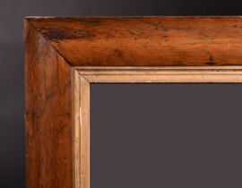 19th Century English School. A Maple Frame, with a gilt slip and inset mirror glass, rebate 28.5"
