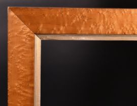 19th Century English School. A Bird's Eye Maple Frame, with a gilt slip, rebate 25" x 21.5" (63.5