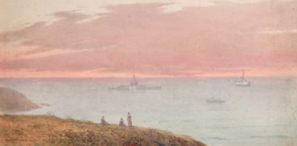 William Edwards Croxford (1852-1926) British. "On The Eve of War "Summer", Watercolour, Signed and