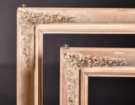 19th Century English School. A Pair of Stripped Wooden Frames, with composition corners, rebate