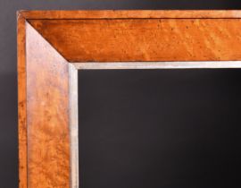 19th Century English School. A Fine Bird's Eye Maple Frame, with a silver slip, rebate 31" x 24" (