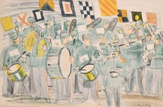 After Raoul Dufy (1877-1953) French. "The Band", School's print by WS Cowell, 19" x 29" (48.2 x 73.