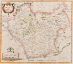 Robert Morden (c1650-1703) British. "Leicester Shire", Map, 14" x 16.25" (35.5 x 41.2cm) and another