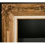 20th Century English School. A Gilt Composition Frame, with swept and pierced centres and corners