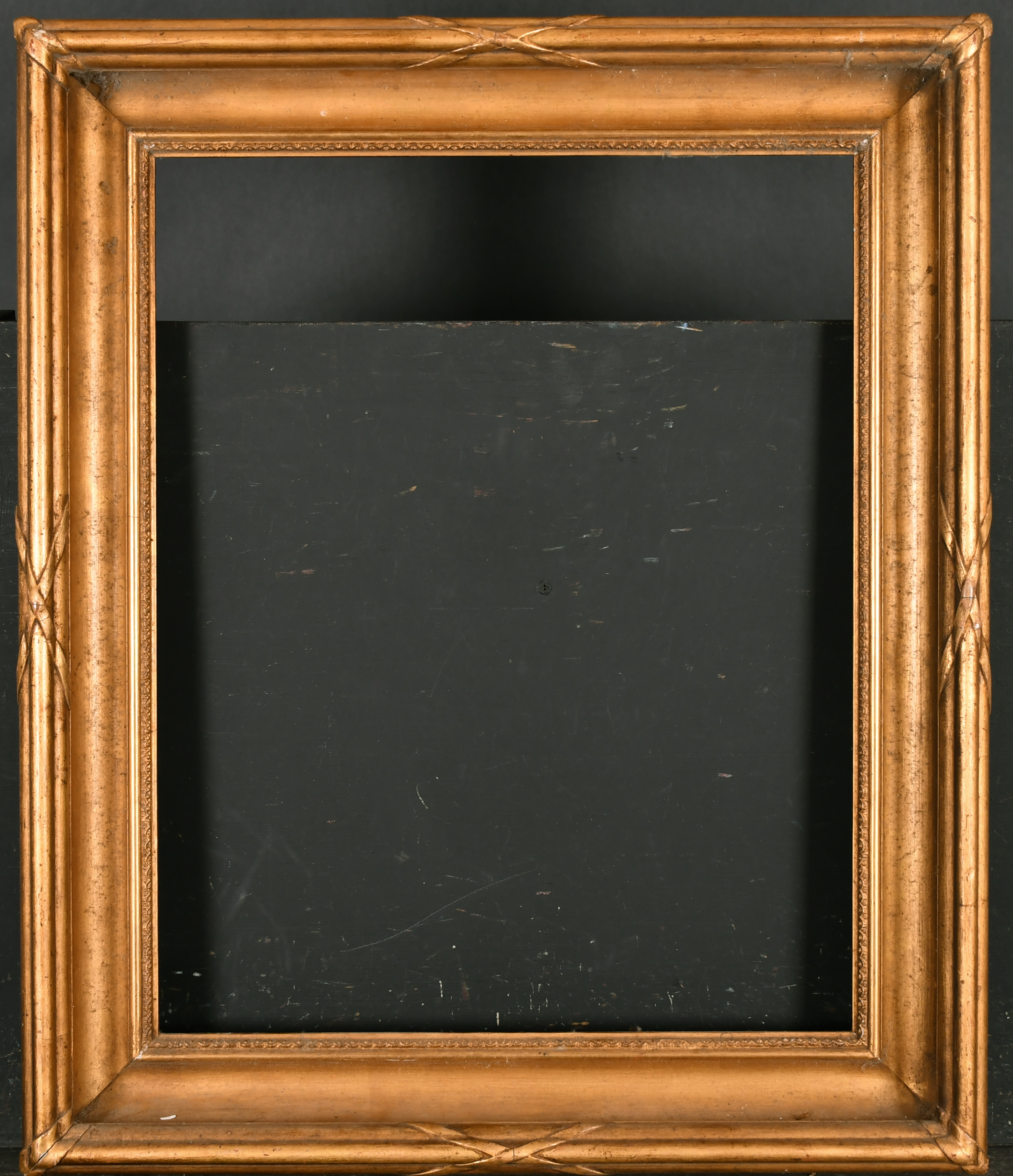 19th Century English School. A Hollow Gilt Composition Morland Frame, rebate 20" x 16" (50.8 x 40. - Image 2 of 3