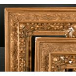 19th Century European School. A Pair of Gilt Composition Frames, rebate 12" x 6" (30.5 x 15.2cm) (2)