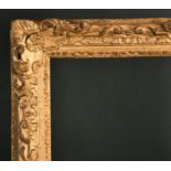 Early 19th Century English School. A Carved Giltwood Frame, with swept and pierced centres and