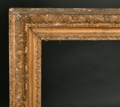 18th Century English School. A Carved Giltwood Frame, rebate 50" x 40" (127 x 101.6cm)