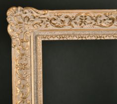20th Century English School. A Painted Composition Frame, with swept centres and corners, rebate 30"