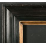 19th Century English School. A Black Frame with a gilt inner edge, rebate 14" x 10.5" (35.5 x 26.