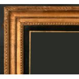 19th Century English School. A Gilt Composition Frame, with inset eglomise glass, rebate 20" x 15.