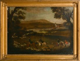 John Cordrey (c.1765-1825) British. A Hunting Scene, Oil on canvas, Signed and inscribed 176, In a