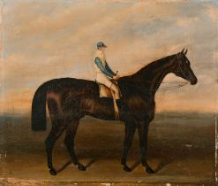 Samuel Spode (1798-1858) British. A Horse and Jockey, Oil on canvas, Signed, unframed 16" x 19" (