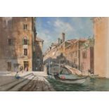 John Barrie Haste (1931-2011) British. A Venetian Backwater, Watercolour, Signed, 9.5" x 13.75" (