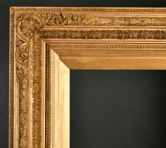 19th Century English School. A Gilt Composition Frame, with swept corners, rebate 30" x 20" (76.2