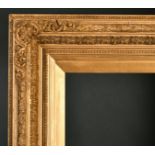19th Century English School. A Gilt Composition Frame, with swept corners, rebate 30" x 20" (76.2