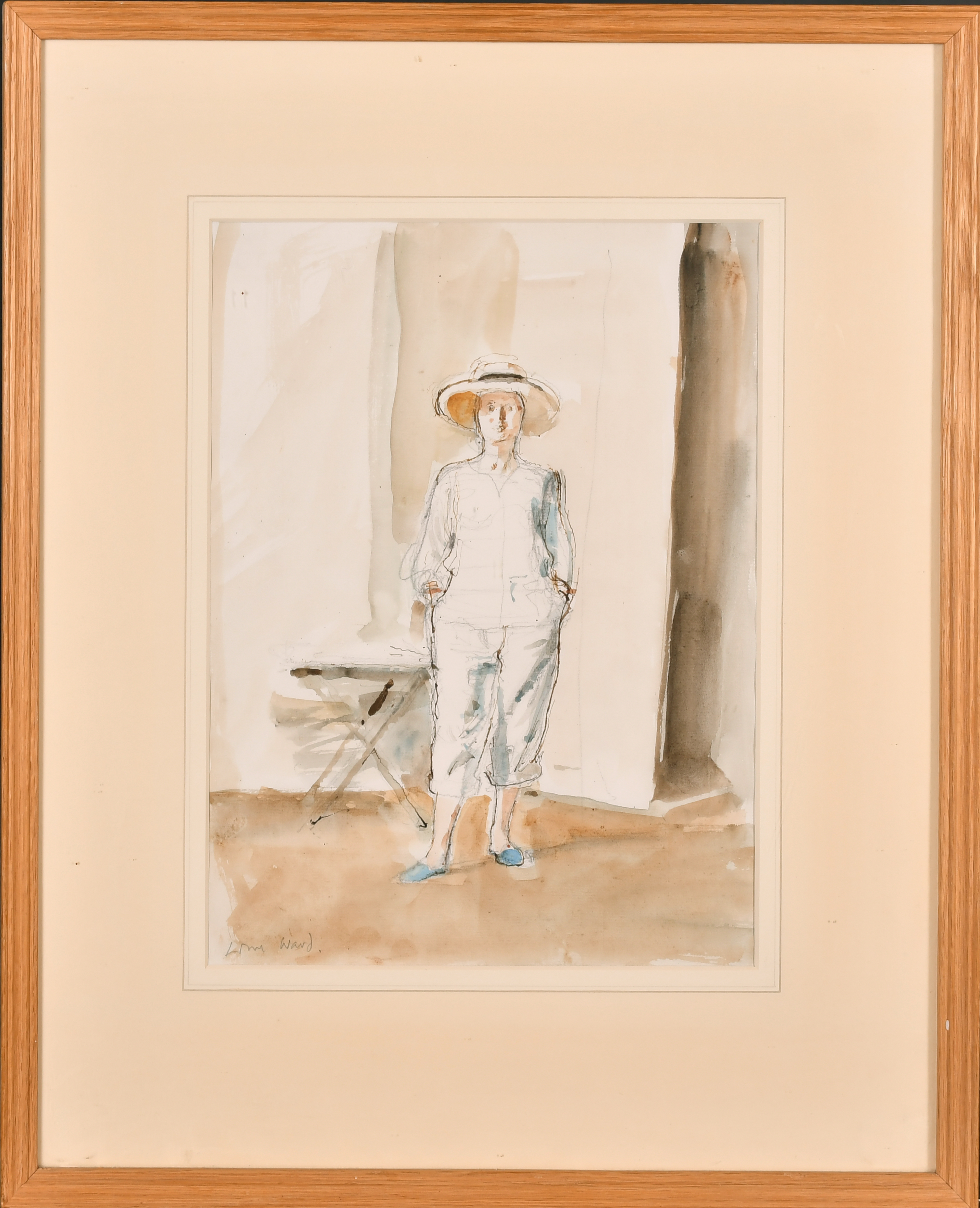 John Stanton Ward (1917-2007) British. "Study for Florians II", Watercolour, ink and pencil, - Image 2 of 6